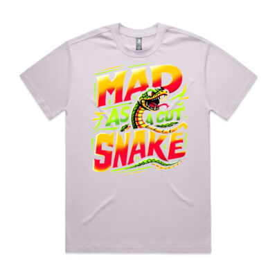 "Mad as a Cut Snake" Heavy Cotton Men’s T-Shirt Thumbnail