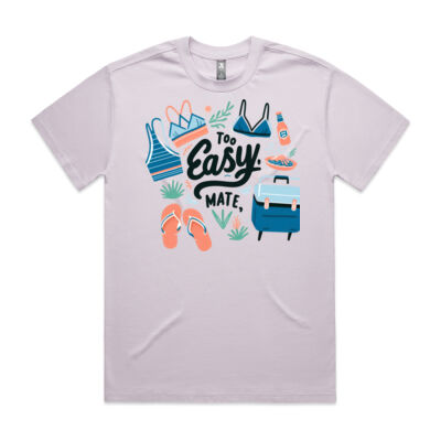 "Too Easy, Mate" Heavy Cotton Men’s T-Shirt Thumbnail