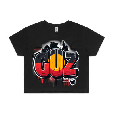 "Cuz" Women's Crop Tshirt Thumbnail