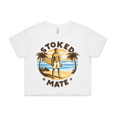 Stoked Mate Women's Crop T-shirt Thumbnail